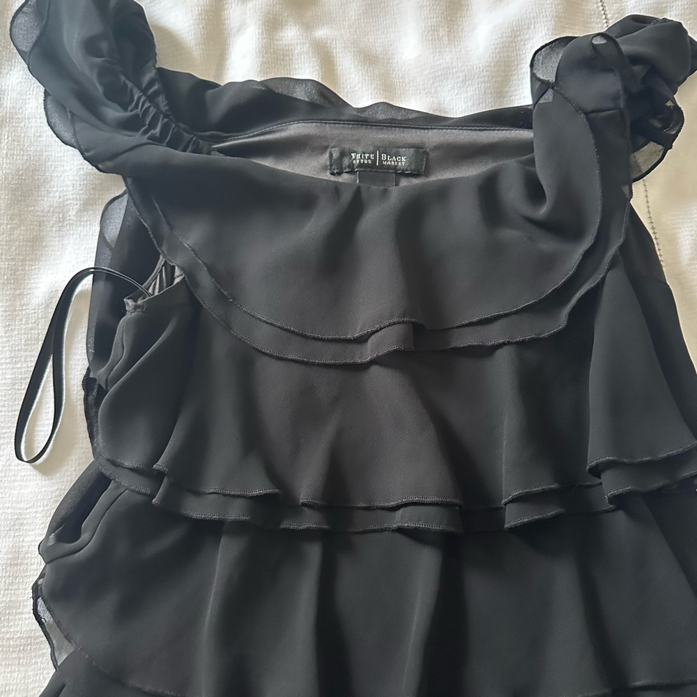 White House Black Market ruffle dress - Picture 4 of 7